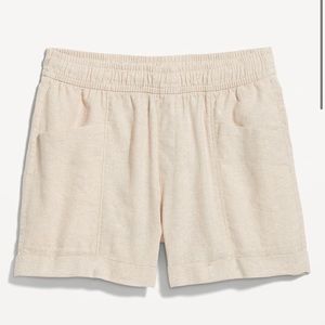 Old Navy Linen Cream Shorts